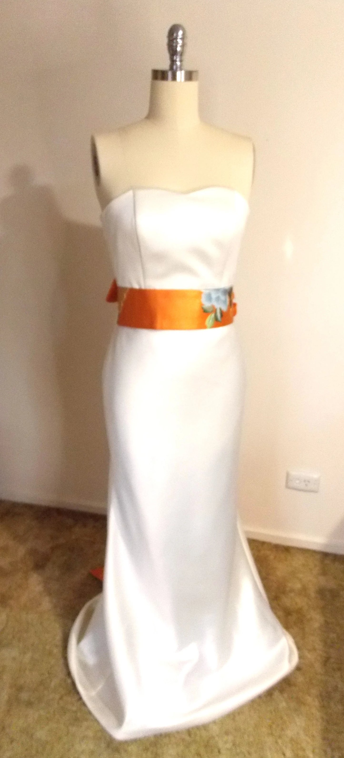 KIMONO OBI Schärpe Hochzeit Vintage UCHIKAKE Selbstbinder Seide Gold Brokat orange Kupfer Gold Kranich Pfingstrose gelb rot grün versandfertig