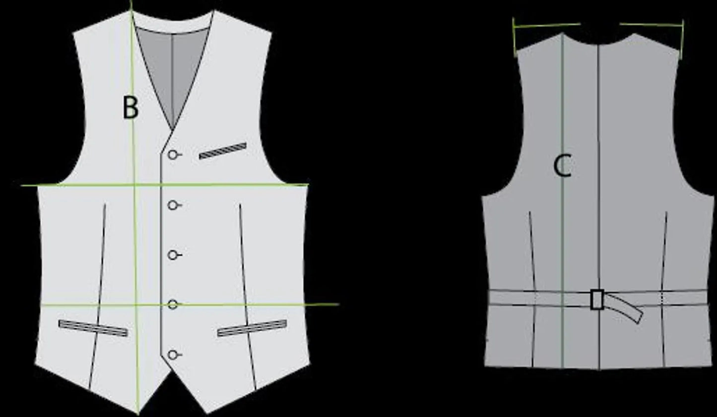 Herrenweste formal KIMONO Weste schwarz formal Größe M versandfertig