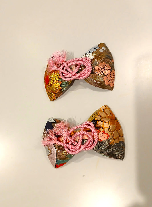 Custom listing for Caity Thank you! Kimono hair bow clips