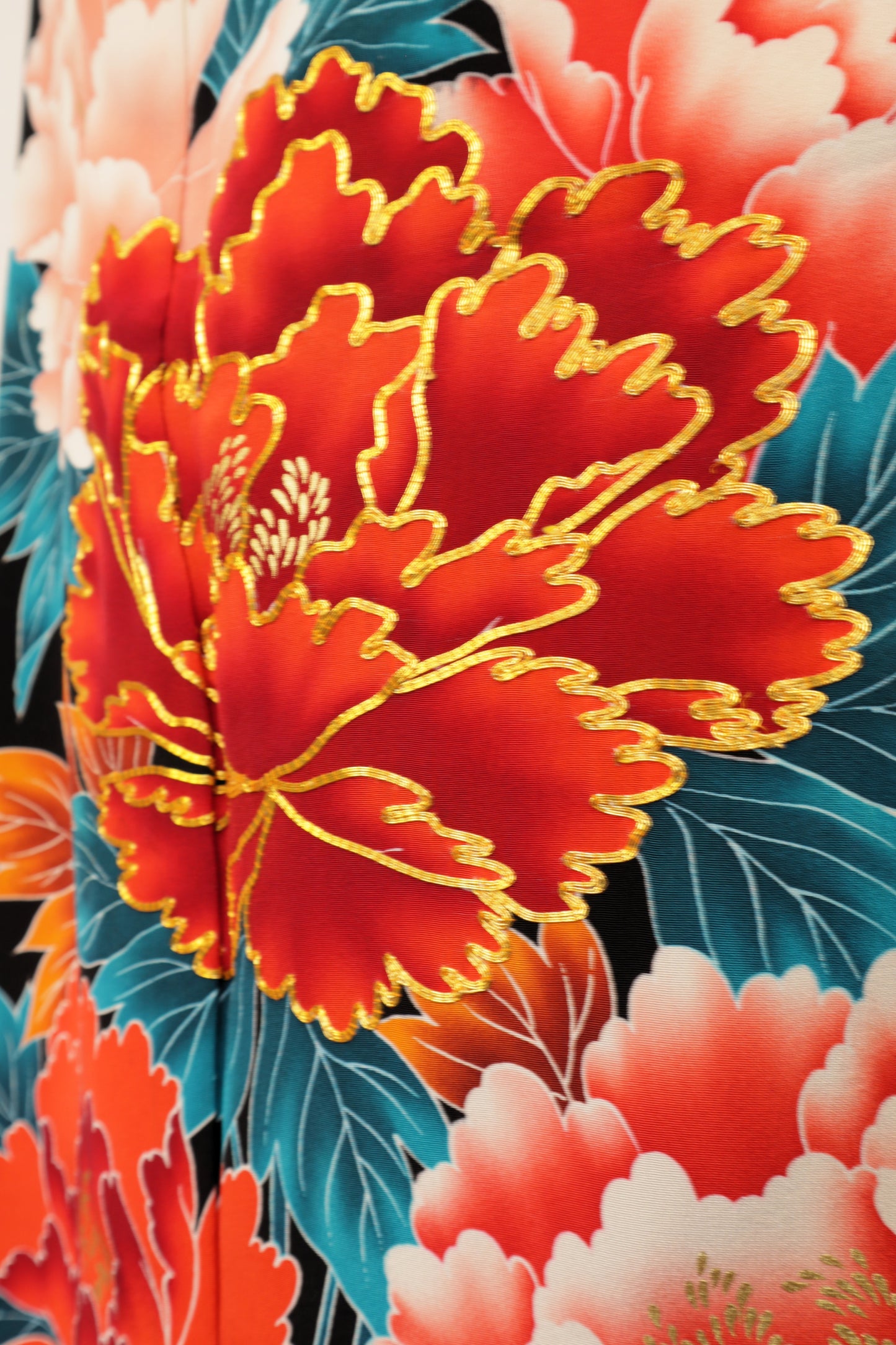 Black Formal Kimono KUROTOMESODE #33 | Vintage Japanese Silk Kimono